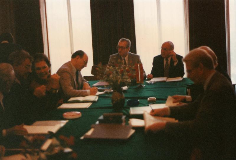 Latvijas Atjaunošanas komitejas Eiropas centra sesija Daugavas Vanagu namā Londonā, 25.11.1989.