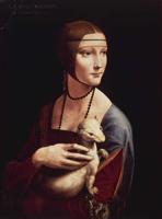 Leonardo da Vinči. Cecīlijas Galerani portrets “Dāma ar sermuliņu”. Ap 1489.–1490. gadu.