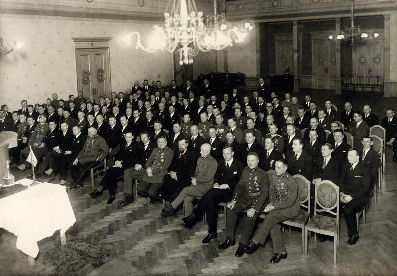 Lāčplēša Kara orderņa kavalieru tuvināšanās vakars, 20.02.1935.