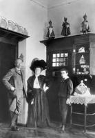 Rihards Štrauss ar sievu Paulīni un dēlu Francu ap 1910. gadu.