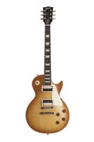 Elektriskā ģitāra Gibson Les Paul (1952) ar pilnkorpusu un divspoles skaņu noņēmējiem.