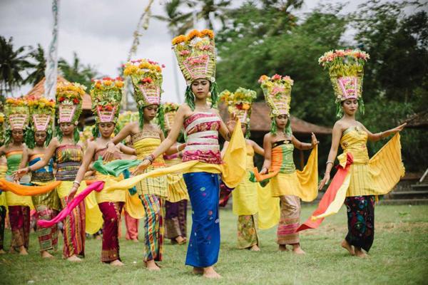 Redžanga deja hinduistu ceremonijā. Bali, Indonēzija, 12.11.2017.