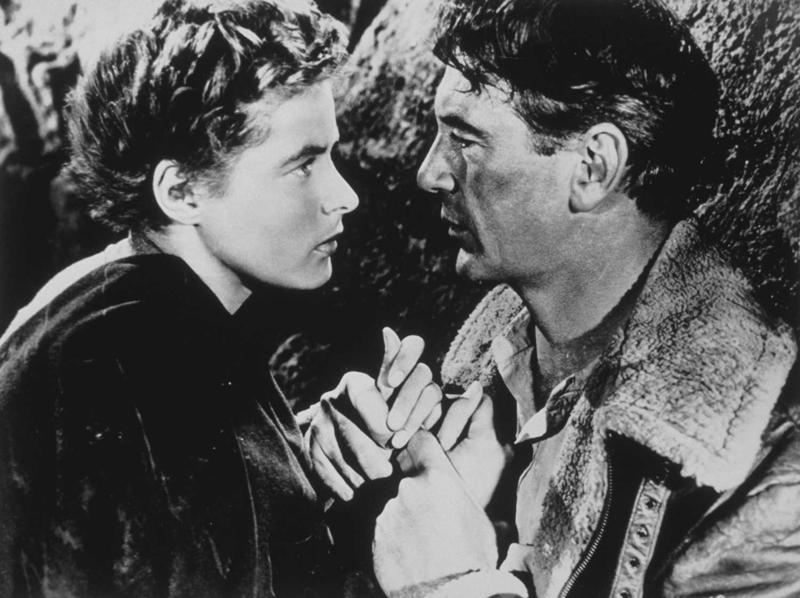 Ingrīda Bergmane un Gerijs Kūpers filmā "Kam skanēs zvans". 1943. gads.