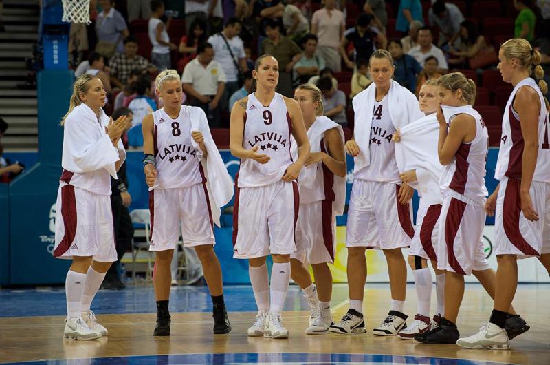Latvijas sieviešu basketbola izlase Pekinas olimpiskajās spēlēs. 2008. gads.