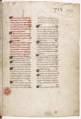Kristines de Pizānas grāmatas “Sieviešu pilsēta” (La Cité des Dames) titullapa. 1405. gads.