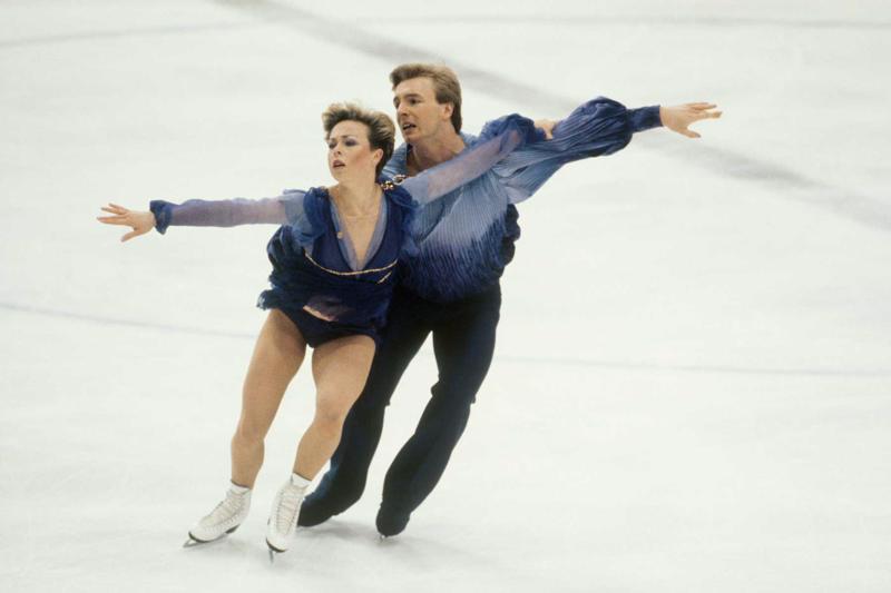 Džeina Torvila un Kristofers Dīns olimpiskajās spēlēs Sarajevā, 14.02.1984.