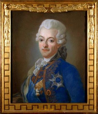 Zviedrijas karalis Gustavs III. Eļļas glezna. 18. gs.
