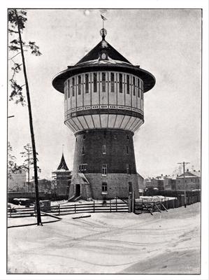 Āgenskalna ūdenstornis Alīses ielā 4, Rīgā. Arhitekts Vilhelms Bokslafs. 1910.–1911. gads.