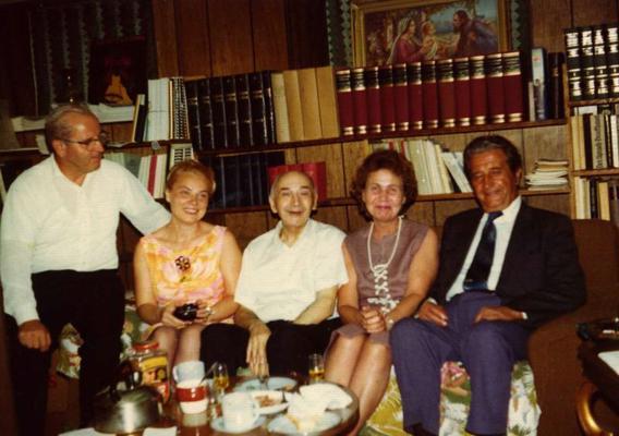 Antons Rupainis ar draugiem. Čikāga, ASV, 10.08.1975.