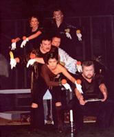 Aina no leļļu teātra izrādes "Simbelīns". 1999. gads.