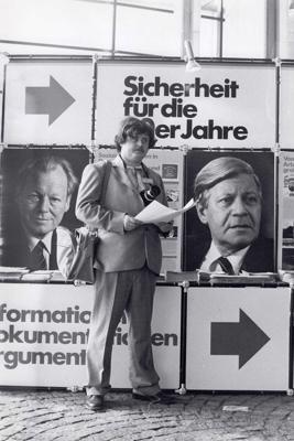 Vilnis Zaļkalns Vācijas sociāldemokrātu kongresā Minhenē. 04.1982.