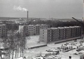 Olaines būvniecība 20. gs. 60. gadu beigās.
