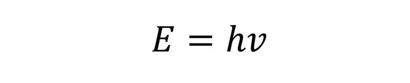 Vienādojums E=hv.