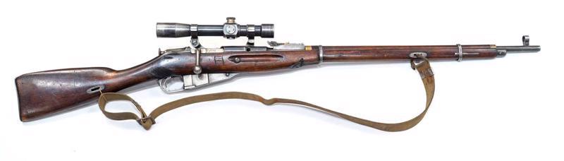 1931. gada parauga 7,62 mm Mosina sistēmas snaiperu šautene M-1891/30.