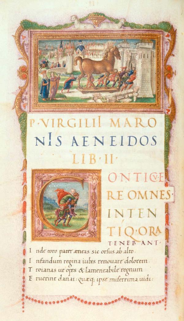 Ilustrācija no Vergilija eposa "Eneīda". Ap 1490. gadu.