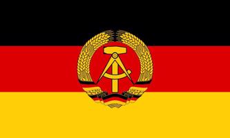 Vācijas Demokrātiskās Republikas karogs.